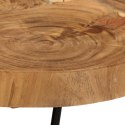 VidaXL Stolik kawowy, 36 cm, 6 plastrów litego drewna akacjowego