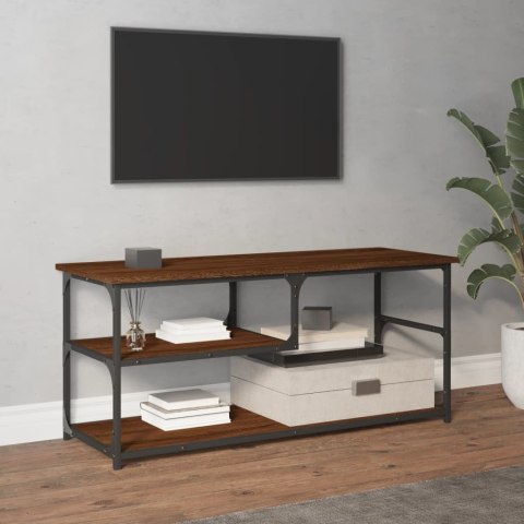 Szafka pod telewizor, brązowy dąb, 103x38x46,5 cm Lumarko!
