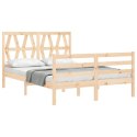 Rama łóżka z wezgłowiem, 120x200 cm, lite drewno Lumarko!