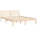 VidaXL Rama łóżka z wezgłowiem, 4FT, mała podwójna, lite drewno