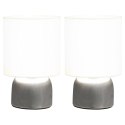 Lampy stołowe, 2 szt., dotykowe, białe, E14 Lumarko!