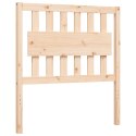 VidaXL Rama łóżka z wezgłowiem, 3FT, pojedyncza, lite drewno