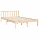 VidaXL Rama łóżka z wezgłowiem, 4FT, mała podwójna, lite drewno