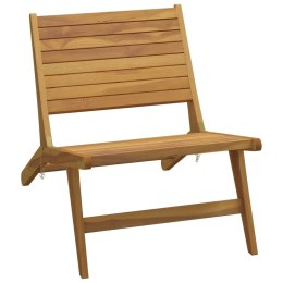 VidaXL Krzesło ogrodowe, lite drewno tekowe