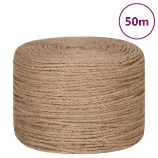 VidaXL Sznur jutowy, 50 m długości, 6 mm grubości