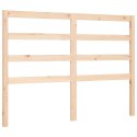 VidaXL Rama łóżka z wezgłowiem, 140x190 cm, lite drewno