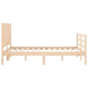 Rama łóżka z wezgłowiem, 140x200 cm, lite drewno Lumarko!