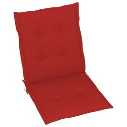 Poduszki na krzesła ogrodowe, 6 szt., czerwone, 100x50x3 cm Lumarko!