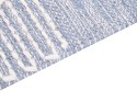 Dywan bawełniany 160 x 230 cm niebiesko-biały ANSAR Lumarko!