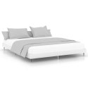 VidaXL Rama łóżka, biała, 140x200 cm, materiał drewnopochodny