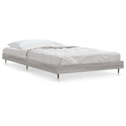 VidaXL Rama łóżka, szary dąb sonoma, 100x200cm materiał drewnopochodny