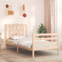 Rama łóżka z wezgłowiem, 100x200 cm, lite drewno Lumarko!