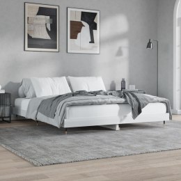 Rama łóżka, biała, połysk, 120x200 cm, materiał drewnopochodny Lumarko!
