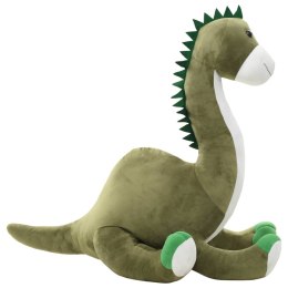 VidaXL Pluszowy brontozaur przytulanka, zielony