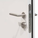 Drzwi wejściowe, białe, 110x207,5 cm, aluminium Lumarko!
