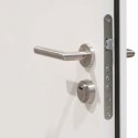Drzwi wejściowe, białe, 90x200 cm, aluminium Lumarko!