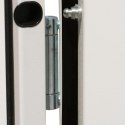VidaXL Drzwi wejściowe, białe, 90x200 cm, aluminium