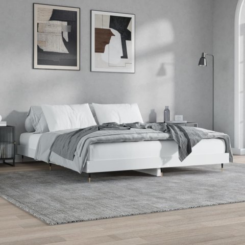 Rama łóżka, biała, 140x200 cm, materiał drewnopochodny Lumarko!