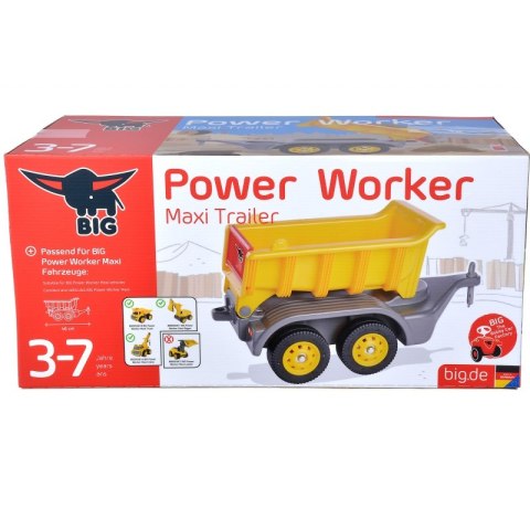 BIG Przyczepka Do Jeździków Power Worker Maxi Ruchoma Platforma Lumarko!
