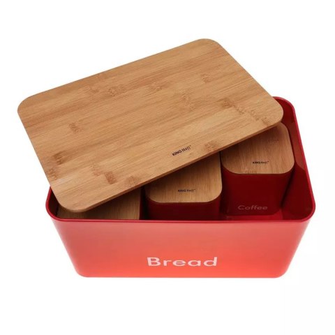  Chlebak Stalowy Kinghoff + 3 Pojemniki Kh-1085 Lumarko!