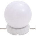 VidaXL Toaletka z oświetleniem LED, biała, 86,5x35x136 cm