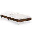 VidaXL Rama łóżka, przydymiony dąb, 75x190 cm, materiał drewnopochodny