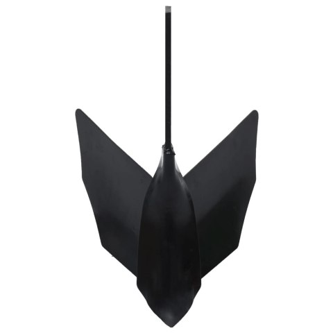 VidaXL Obsypnik do glebogryzarki, czarny, metalowy