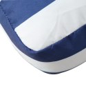 VidaXL Poduszka na paletę, niebiesko-białe paski, 50x40x12 cm, tkanina