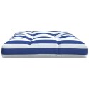 Poduszka na paletę, niebiesko-białe pasy, 120x80x12 cm, tkanina Lumarko!