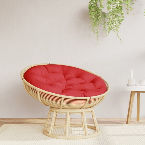 VidaXL Okrągła poduszka, czerwona, Ø 100 x11 cm, tkanina Oxford