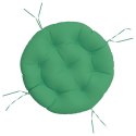 VidaXL Okrągła poduszka, zielona, Ø 60 x11 cm, tkanina Oxford