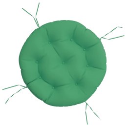 VidaXL Okrągła poduszka, zielona, Ø 60 x11 cm, tkanina Oxford
