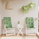 Poduszki na krzesła ogrodowe, 2 szt., wzór w liście, tkanina Lumarko!