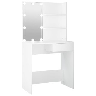 Toaletka z oświetleniem LED, biała, 74,5x40x141 cm Lumarko!
