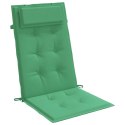 VidaXL Poduszki na krzesła z wysokim oparciem, 4 szt., zielone