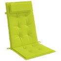VidaXL Poduszki na krzesła z wysokim oparciem, 6 szt., jasnozielone