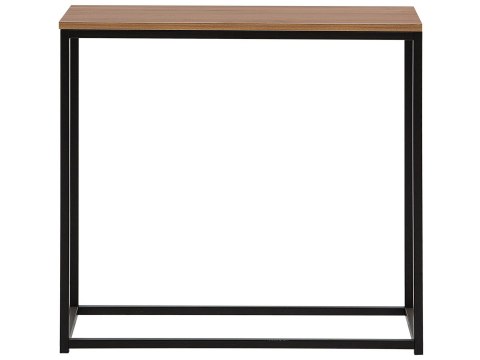Konsola ciemne drewno z czarnym DELANO