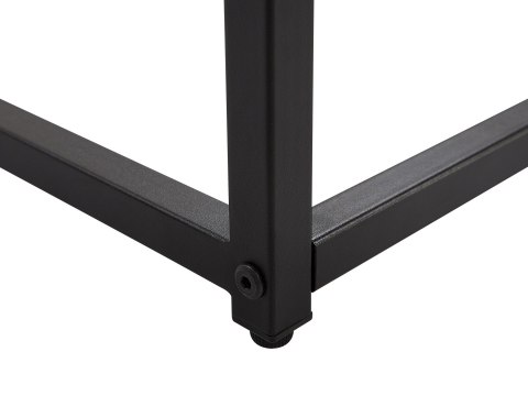 Konsola ciemne drewno z czarnym DELANO