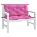 VidaXL Poduszka na ławkę ogrodową, 2 szt., różowe, 100x50x7 cm