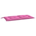 VidaXL Poduszka na ławkę ogrodową, 2 szt., różowe, 100x50x7 cm
