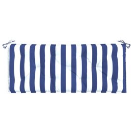 Poduszka na ławkę ogrodową, niebiesko-białe paski, 120x50x7 cm Lumarko!
