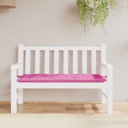 VidaXL Poduszka na ławkę ogrodową, różowa, 120x50x7 cm, tkanina