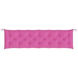 Poduszka na ławkę ogrodową, różowa, 200x50x7 cm, tkanina Lumarko!