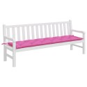 VidaXL Poduszka na ławkę ogrodową, różowa, 200x50x7 cm, tkanina