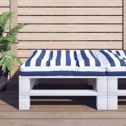 Poduszka na paletę, niebiesko-białe paski, 80x80x12 cm, tkanina Lumarko!