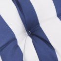 VidaXL Poduszka na palety, niebiesko-białe paski, 70x40x12 cm, tkanina
