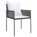Krzesła ogrodowe z poduszkami, 2 szt., brązowe, 54x61x83 cm Lumarko!