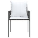 Krzesła ogrodowe z poduszkami, 2 szt., brązowe, 54x61x83 cm Lumarko!