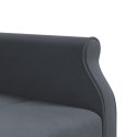 VidaXL Sofa rozkładana L, ciemnoszara, 271x140x70 cm, aksamit
