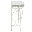Stolik boczny w stylu francuskim, metalowy, 82x39x76 cm, biały Lumarko!
